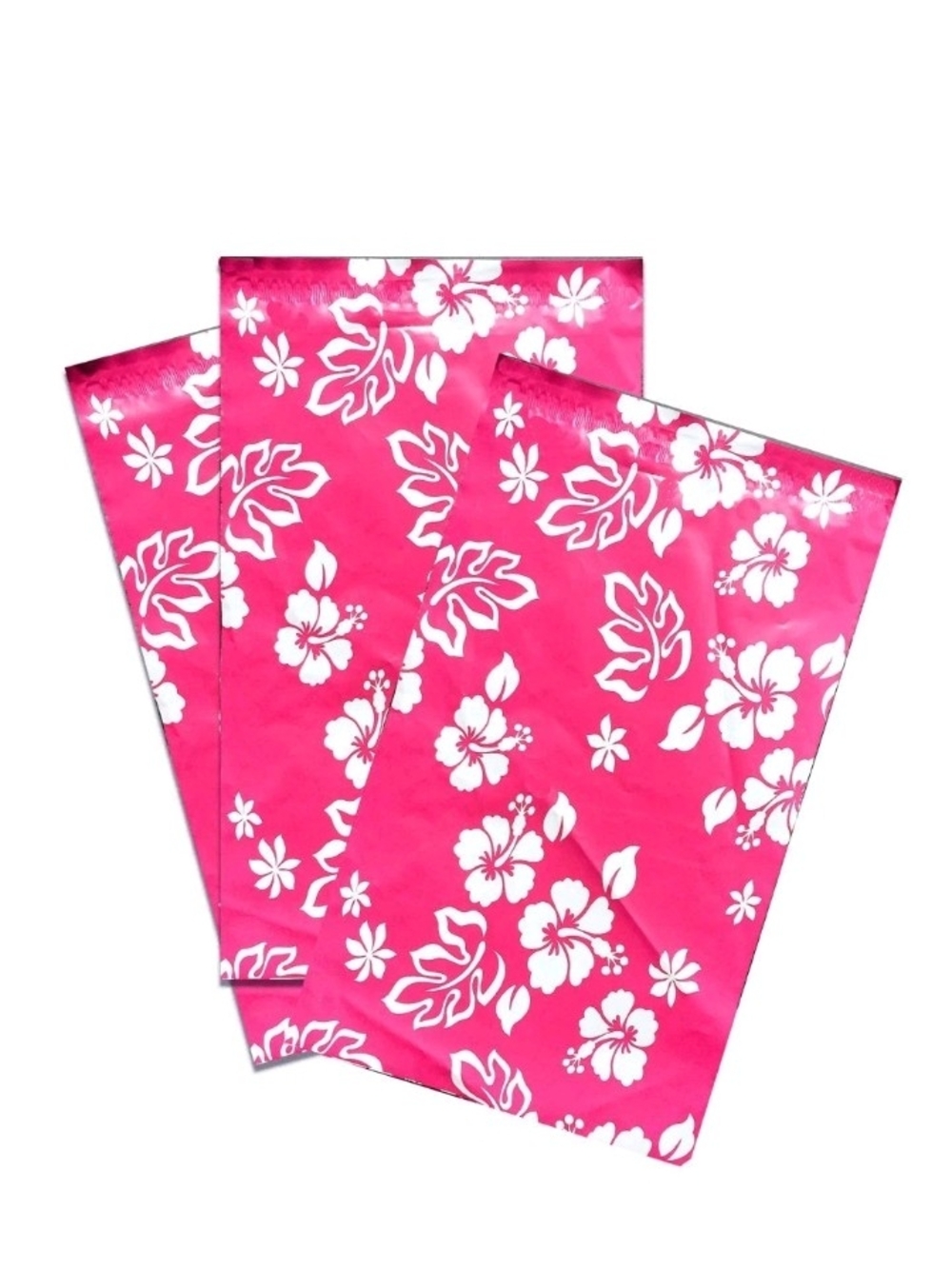Bright Pink 20 Count Floral Shipping Mailers Tropical Pattern 6 By 9 Inches